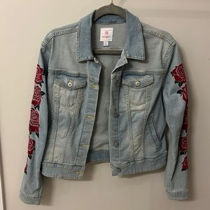 Light wash denim jacket